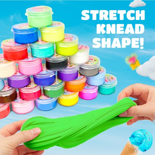 BELLOCHIDDO 30 Pack Butter Slime Kit - Mini Butter Slime Kit for Kids Party Favors Supplies Super Soft Non-Sticky Scented Slime Toys - Educational Slime Toys Prize Party Favors for Girl Boys Kids 6-8