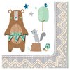 amscan Bear-ly Wait"It's A Boy" Stamp Beverage Napkins-5in-16pc