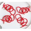 Elastic Hair Ties Elastics,Stretchy Rubber Bands,Pack of 12,Women Elastic Knotted Hair Rope Ponytail Holders for Women Girls(Red)