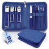 WOAMA 10 in 1 Manicure Set Travel Nail Clipper Set Mini Pedicure Kit Manicure Set Professional Nail Kit for Fingernail Toenail - Blue