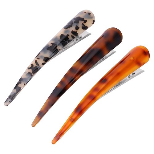 Beaupretty 3pcs Acrylic Hair Clips Alligator Hair Clips Hairdressing Clips Styling Hair Clips Non Slip Hair Clips for Women Girls (Matching colors 1)