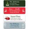 Personalized Christmas Return Address Labels - Holiday Address Stickers on Sheets (50-500 Labels)