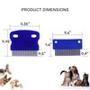 zYoung 2 Pcs Dog Comb, Tear Stain Remover, Dog Eye Stain Remover, Dog Grooming Comb, Comb for Dogs, Gently Removes Mucus and Crust, Tear Stain Remover for Dogs, Pet Tear Stain Remover