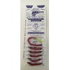 Kellys Worms Fire Tail Red Chartreuse Bass Worms 6 Pack Bundle Scented Bass Fishing Worms