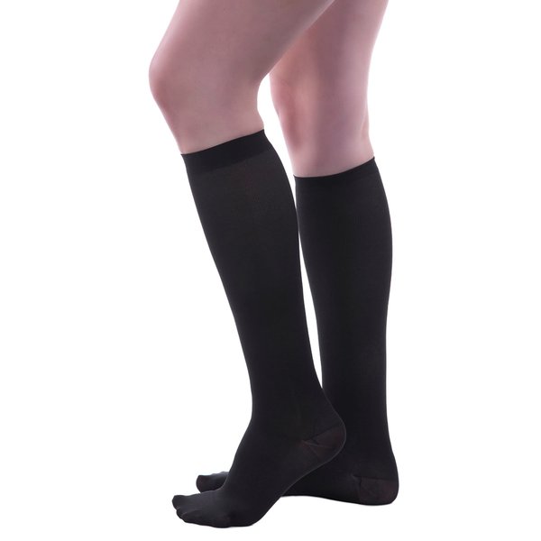 Allegro Women’s 8-15 mmHg Premium 249 Ribbed Dress Sock Compression Socks, Comfortable Support Garments for Women