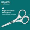 MR.GREEN Mustache Scissors Nose Hair Scissors Beard Trimmer Stainless Steel Ear Facial Hair Removal Tools With Rounded Tips Makeup tools