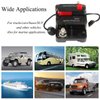 RED WOLF 60Amp Circuit Breaker for Boat Trolling Motor Marine ATV Trailer Vehicles Stereo Audio Electronic Battery Solar System Inline Fuse with Manual Reset Switch Waterproof DC 12V-48V