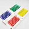 QIXINSTAR 48pcs Prepared Plastic Microscope Slides Biological Specimen with 4 Boxes for Children Student Enlighten Education