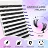 DIY Cluster Extensions Kit 200PCS Individual lash Extension Anforlin D Curl Lashes Cluster with Bond&Seal Remover Lash&Tweezers, Eyelashes Kit for Beginners Self Application at home(80D-0.07D-8-16mm)