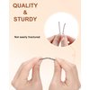 MORGLES Bobby Pins, 240pcs Wave Hair Pins for Styling, 2 Inch Bobby Pins Bulk with A Storage Box, Decorative Hair Pins for Buns(Brown Black Blonde Silver)