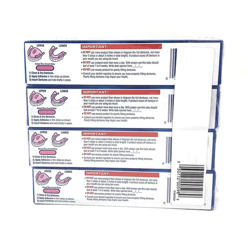 Fixodent Advanced Max Hold Denture Adhesive, 2.2 Ounce (Pack of 4)