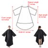 TopTie Barber Cape Salon Robe Gown Coverall With Sleeves for Unisex Hairdressing Lightweight-Grey