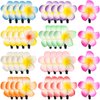 36 Pieces Plumeria Flower Hair Clips Hawaiian Foam Flower Clips Frangipani Artificial Clips for Bridal Wedding Luau Beach Tropical Vacation Party Hair Decorations(7 cm/ 2.8 inch)
