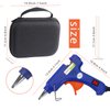Glue gun and sticks set, Hot Melt Glue Gun Mini for Crafts with 20 Pcs Glue Sticks and 20 Wood Craft Sticks,Hot Mini Glue Guns with Hardshell Carrying Case for School DIY Arts, Craft