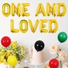 One & Loved 1st Birthday Balloon Banner Reggae 1st Birthday Party Decorations Jamaican Rastafari Birthday Decorations for Kids Boys Girls Reggae Music 1st Birthday Party Supplies