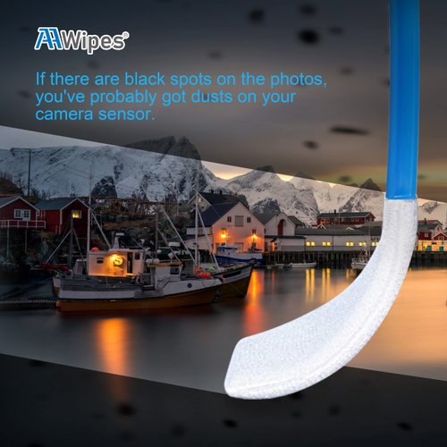 AAWipes Sensor Cleaning Swabs 16MM for Full Frame Sensor of DDR24 DSLR or SLR (200 Pack)