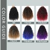 Purple River Locs Crochet Hair 8 Packs 12inch Short Boho Faux Locs Crochet Hair Curly Faux Locs Wavy Crochet Hair with Curly Ends Boho Style Synthetic Hair Extensions (12" 8Packs 1B/purple#)