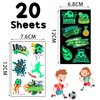 VICDUEKG 200 Pcs Soccer Sports Temporary Tattoos for Kids, Glow In The Dark Tattoos for Boys and Girls, Soccer Fake Tattoo Stickers for Adults Kids Goody Bag Stuffers Prizes Party Favors