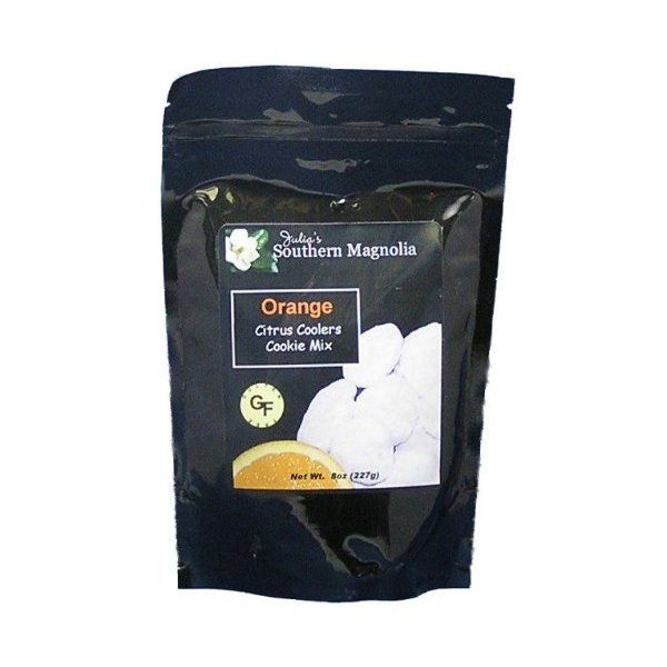 Julias Southern Magnolia SM340 Gluten Free Orange Citrus Coolers Cookie Mix - 8oz bag, Pack of 4