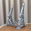 FULHOLPE Millenium Falcon Display Stand Vertical Holder Set, DIY Display Bracket Building Blocks Kit for 75192
