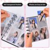 Kpop Photocard Binder with 30Pcs Inner Pages 3 Inch Photocard Holder Book Sleeves A5 Idol Card DIY Collector 2×3 Polaroid Photo Album, Black