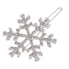 Beaupretty 6pcs Snowflake Hair Clips Snow Bobby Pins Rhinestones Wedding Hair Clips Barrettes Hair Accessories