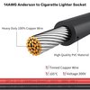 14AWG Solar Extension Cord YACSEJAO 4.9FT 45A Battery Adapter Cable Connector Adapter for Solar Generator Portable Power Station