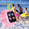 OVV Kids Waterproof Smart Watch with 26 Games 1.44'' Touchscreen HD Camera Pedometer Recorder Music Player Alarm Clock Calculator Educational Wrist Watch for Age 3-10 Girl Boy Learning Toy (Pink)
