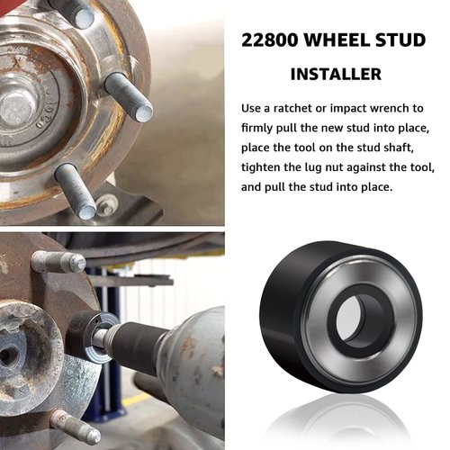 Lusperi 22800 Wheel Stud Installer Tire Stud Tool Wheel Studs Replacement for Most All Automotive Wheels and Light-Duty Truck Wheel Stud Installer