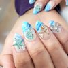 COOSLIM Summer Beach Nail Art Rhinestones Accessories Ocean Theme Shell Starfish Nail Studs Sea Series Flower Nail Charms Supplies for Nail Art Designs DIY Manicure Decoration 4