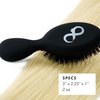 Mini Boar Bristle Brush by Everlong Hair - Adds Shine, Promotes Growth, Scalp Massage & Detangling, Suitable for All Hair Types, Extensions & Wigs, with Ergonomic Matte Black Handle