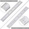eBoot 2 Pack Stainless Steel Ruler Machinist Engineer Ruler, Rigid Metal Ruler with Inch Graduations 1/8, 1/16, 1/32, 1/64 Inch for Engineering, School, Office, Architect, and Drawing, 6 Inch