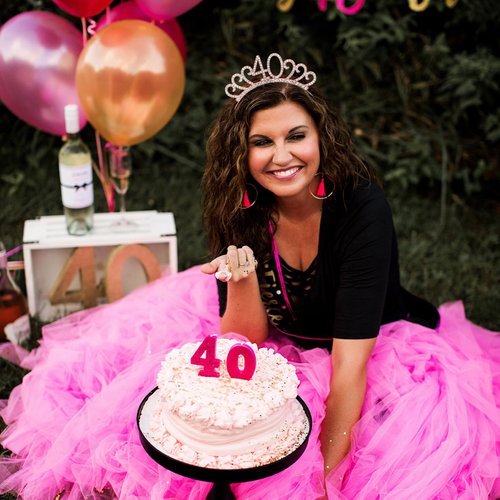 CIEHER 40th Birthday Headband Rose Gold 40th Birthday Tiara Mom 40th Birthday Decorations Women 40th Birthday Gifts Women Friends