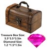 XIJUAN Diving gem Pool Toys,15 Big Colorful Diamond Big Treasure Chest Summer Swimming gems Pirate Diving Toy Set Underwater Swimming Toy Children's Game Gifts for Boys and Girls.