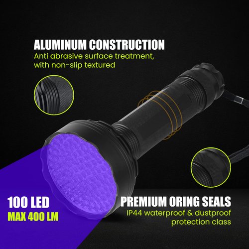 Lichamp AC Leak Detector Kit Automotive, UV Oil Dye Leak Detection Kit Includes AC UV Light and Protective Glasses, LA01