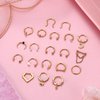 BESTEEL Septum Rings 16G Hypoallergenic Surgical Steel Hinged Septum Clicker Nose Rings Hoop for Women Men Cute CZ Dangle Horseshoe Hinged Septum Lip Helix Tragus Daith Cartilage Piercing Jewelry 10MM
