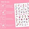 111 PCS Hello Kitty Nail Charms Nail Art Stickers Y2K Kawaii Nail Charms Slime Charms 3D Nail Art Charms Flatback Resin Charms…