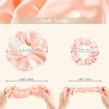 Lolalet 12 PCS Hair Scrunchies, 2 Sizes Soft Satin Elastic Hair Bands Hair Scrunchy for Women Girls, Ponytail Holder Hair Accessories Teens for Thick Thin Fine Curly Hair -Style A