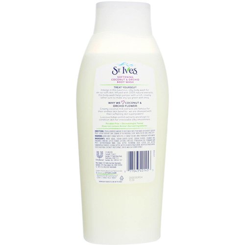 St. Ives Softening Body Wash, Coconut and Orchid, 24 Fl Oz (Pack of 1)