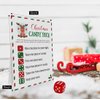 OXEDP Christmas Candy Dice Game, Christmas Games, Christmas Dice Game, One Instruction Standing Sign+Dice, Christmas Games for Family Party-CHDG02