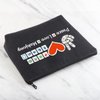 MNIGIU Funny Mahjong Bag Mahjong Lover Gift Peace Love Mahjong Board Game Fan Gift Lucky Mahjong Gift (Peace Love Mahjong Black)