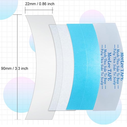DZSEE Premium Double Sided Wig Tape, Hair Tape for Extensions and Lace Wigs, Waterproof and Durable Tape in Extension Replacement Tape, 36-180 pcs