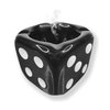 Jeuristic Ashtrays for Cigarettes Dice Ash Tray - Premium Ceramic Cool Ashtrays Gifts for Smokers Home Ashtrays for Indoor Outdoor Patio Retro Desktop Decor Unique Fancy Ashtray Cute Ashtray Black