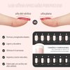 LIARTY 240 Pcs Press On Nails Short, French Tip False Nails Manicure, 12 Size Acrylic Full Cover Artificial Fake Nails with Simple Case, Natural, Pink