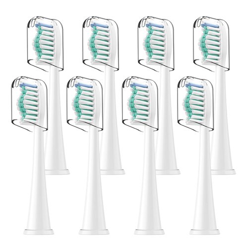 Toothbrush Heads for Philips Sonicare Replacement Brush Heads with Protective Cover Soft Dupont Bristles Electric Toothbrush Replacement Heads for Oral Health, 8 Pack