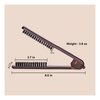PERFEHAIR Double Sided Straightening Brush - Natural Boar Bristle Clamp for Smooth, Frizz-Free Styling, No Hair Pulling, Long-Lasting Design