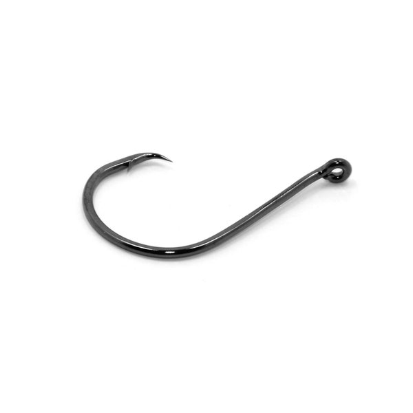 Gamakatsu Octopus Circle Hooks Offset-Point (25-Pack), Black, Size 1