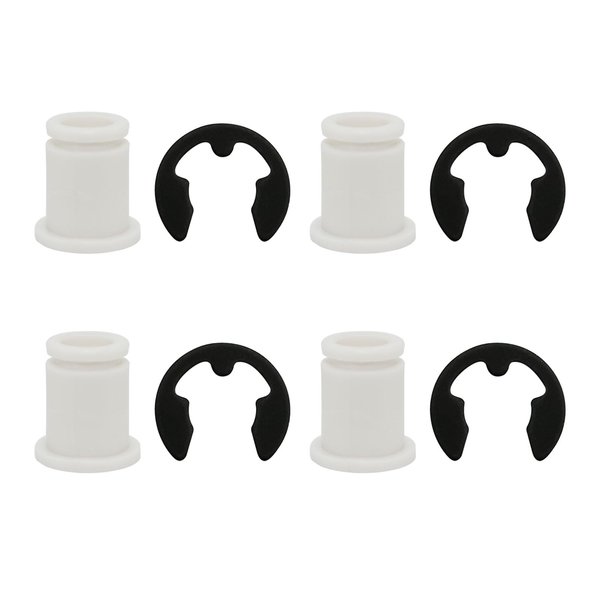 Ebrmeiwo 4 Sets 14073 Automotive Shifter Cable Bushing Kit, Compatible with Various Models, Transmission Shift Cable Components