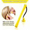 80 Pieces Hair Perm Rods Set Cold Wave Rods Hair Rollers Plastic Perming Rods Curlers for Hairdressing Styling (0.28 Inch, Yellow)