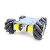 Professional 60mm Mecanum Wheel Car Chassis MC100 for Arduino/Raspberry pi/Micobit, Remote Control 4WD Metal Smart Robot Car Chassis Kit Omnidirectional Wheel with DC TT Motor DIY Toy AI ROS STEAM